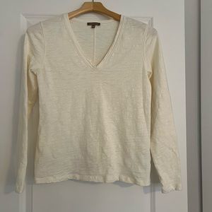 LILLA/P Back Seam , long sleeve, V-neck
